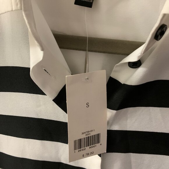 Breezy NWT LS Stripy Banana Republic Blouse - Picture 4 of 6